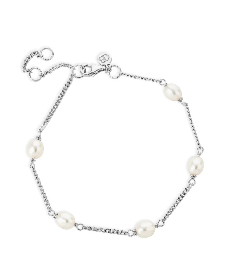 Claudia Bradby Women's Elegant Pearl & Chain Bracelet – Timeless Luxury Jewelry