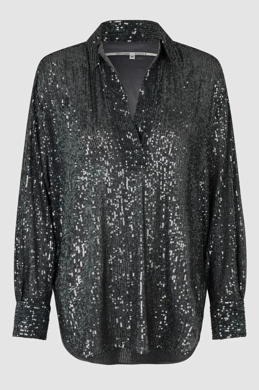 Second Female Women's Moonshine Blouse in Volcanic Ash - Stylish Casual Top