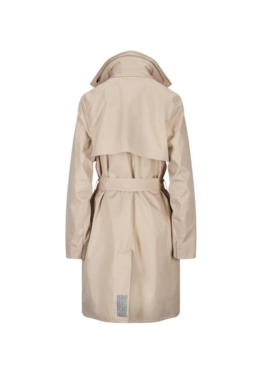 BRGN Women's Yr Coat Sand - Stylish Trench Coat for Women