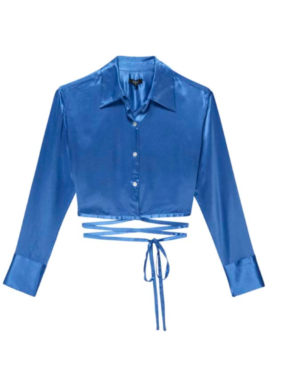 Rails Women's Tiana Cobalt Blue Button-Down Shirt