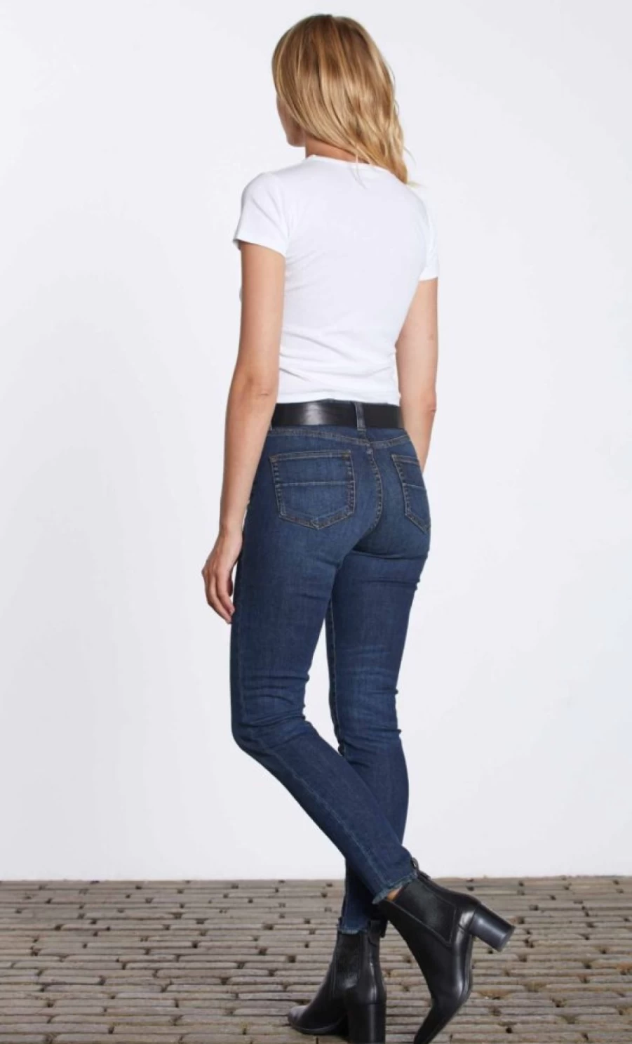 Denim Studio Women's Katy Vintage Dark Wash High-Rise Slim Jeans