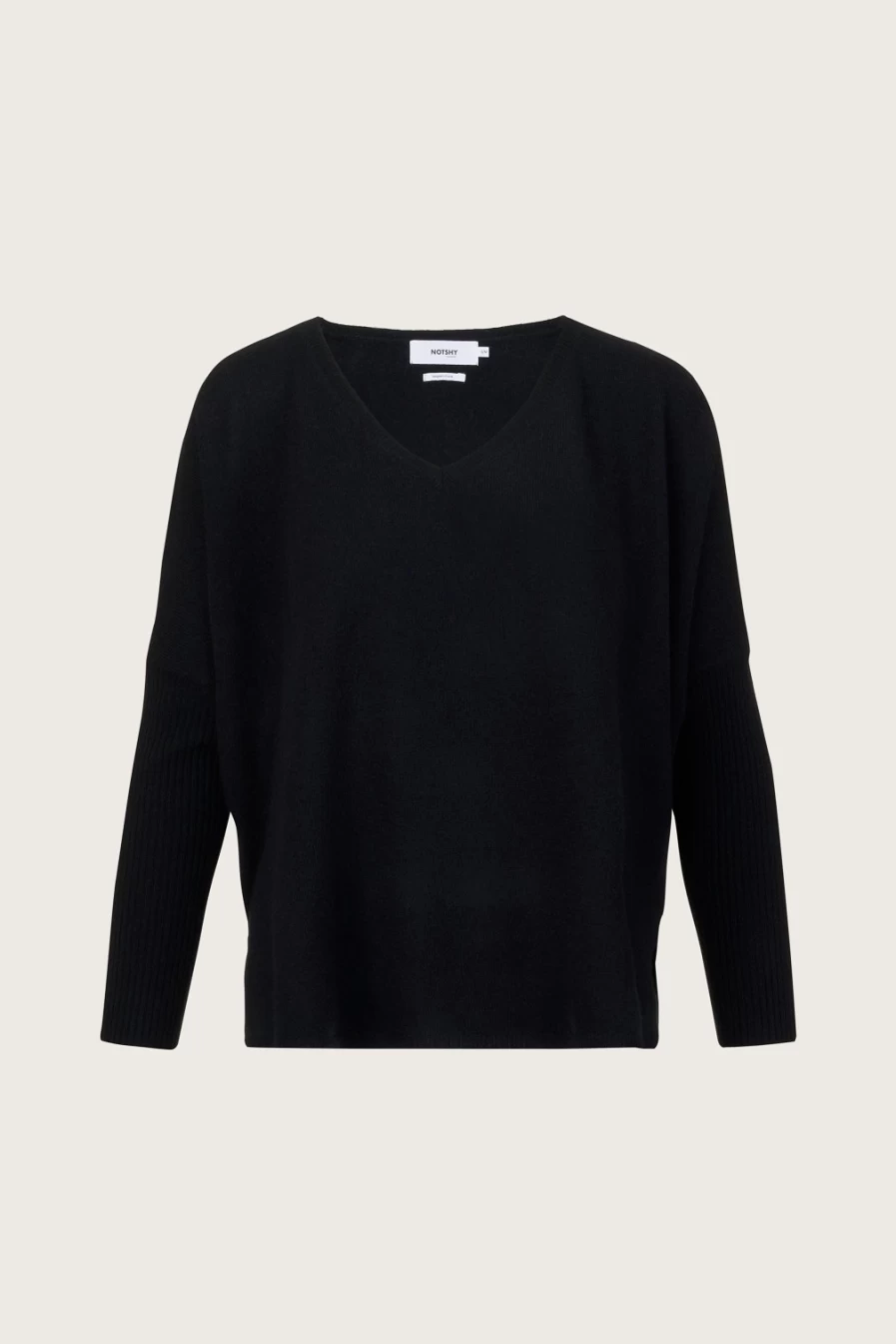 Not Shy Women's Faustine Jumper Noir - Stylish Knit Sweater for Women