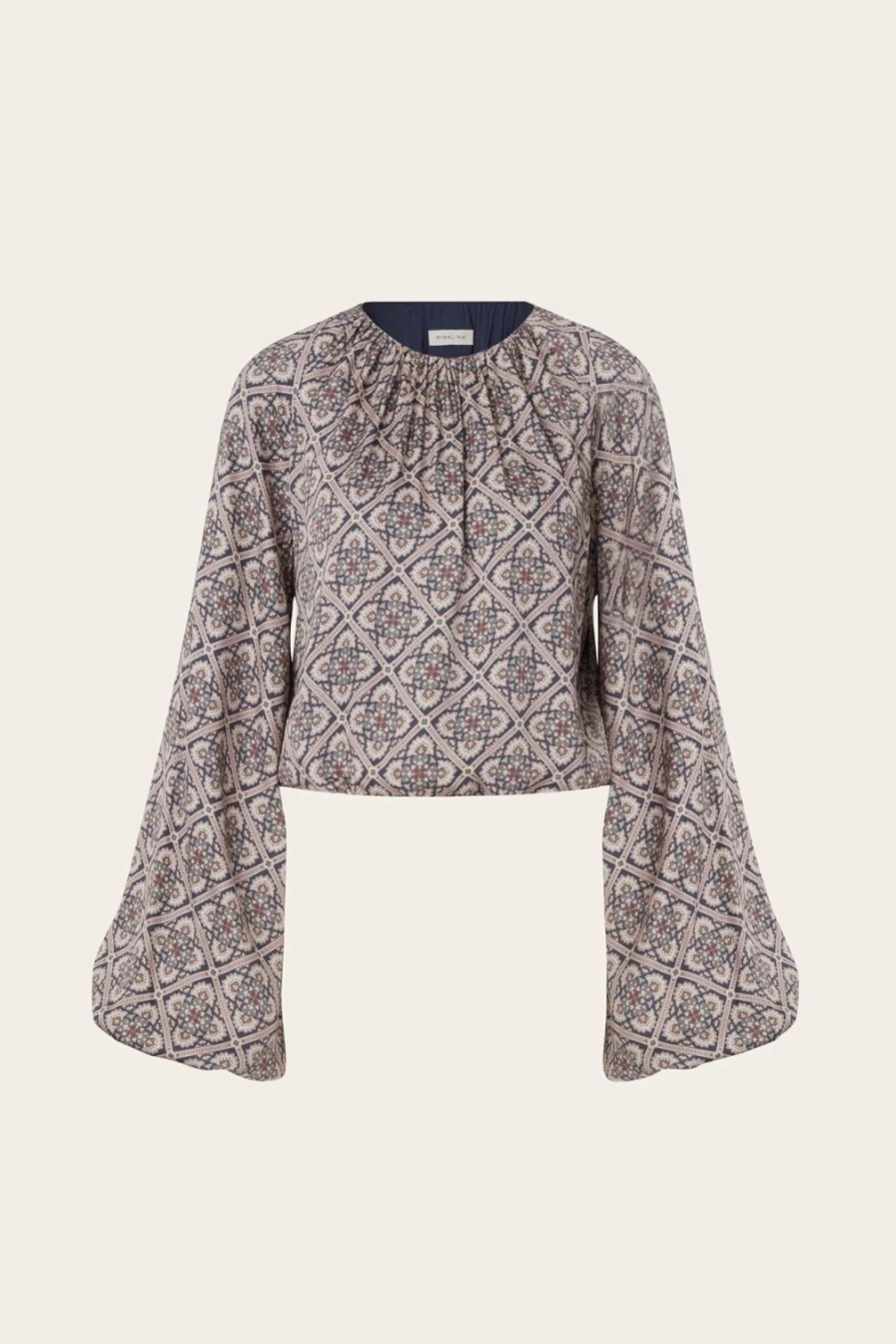 BY MALINA Women's Kendall Blouse with Stylish Balloon Sleeves Fashion Top