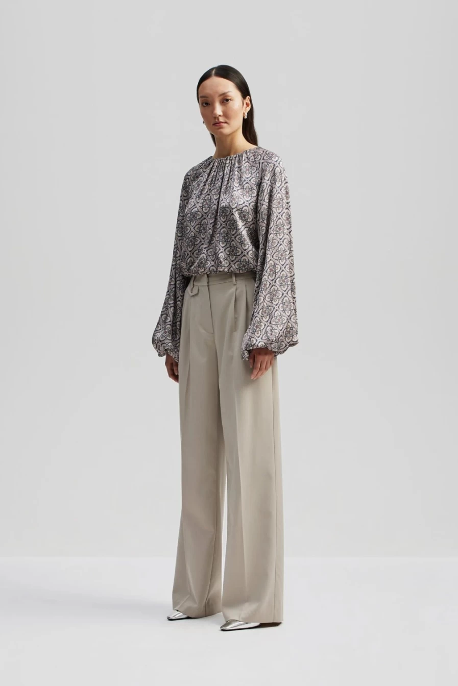 BY MALINA Women's Kendall Blouse with Stylish Balloon Sleeves Fashion Top