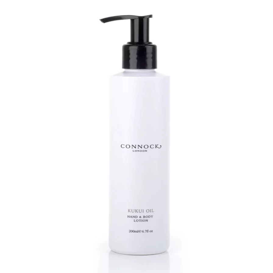 Connock London Kukui Oil Hand & Body Lotion for Women – Moisturizing & Nourishing Dry Skin Care