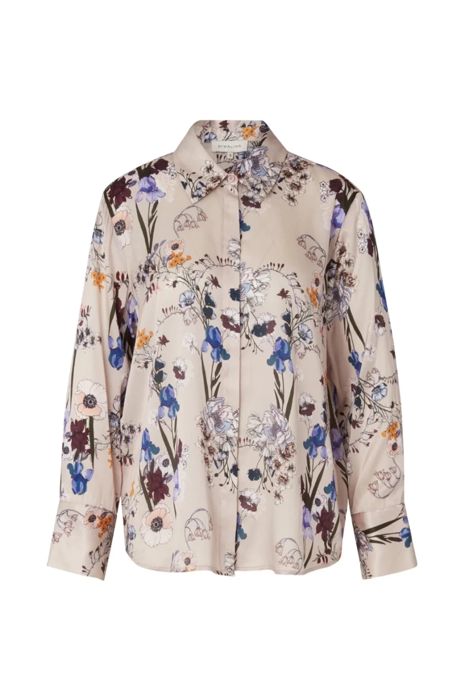 BY MALINA Women's Rory Shirt - Floral Fall Blouse, Autumn Bloom Print Top