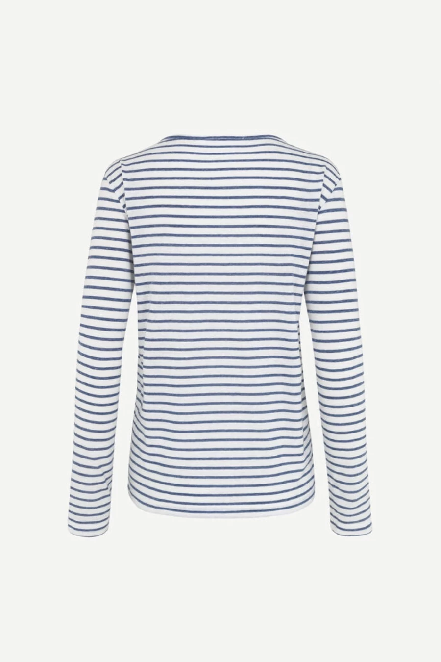 Samsoe Samsoe Women's Nobel LS Stripe White Blue Long Sleeve Shirt