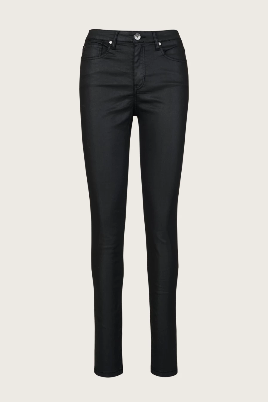 Denim Studio Women's Claire Black Waxed Sateen Jeans