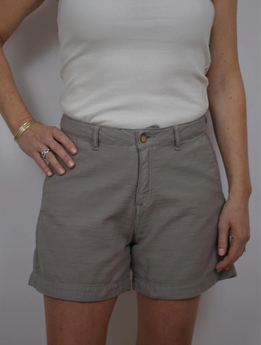Denim Studio Women's Donna Shorts in Harbour Grey - High-Waisted Casual Denim Shorts