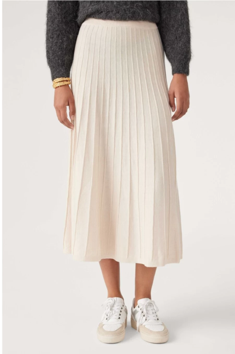 ba&sh Women's Jada Skirt in Beige - Elegant Casual Style