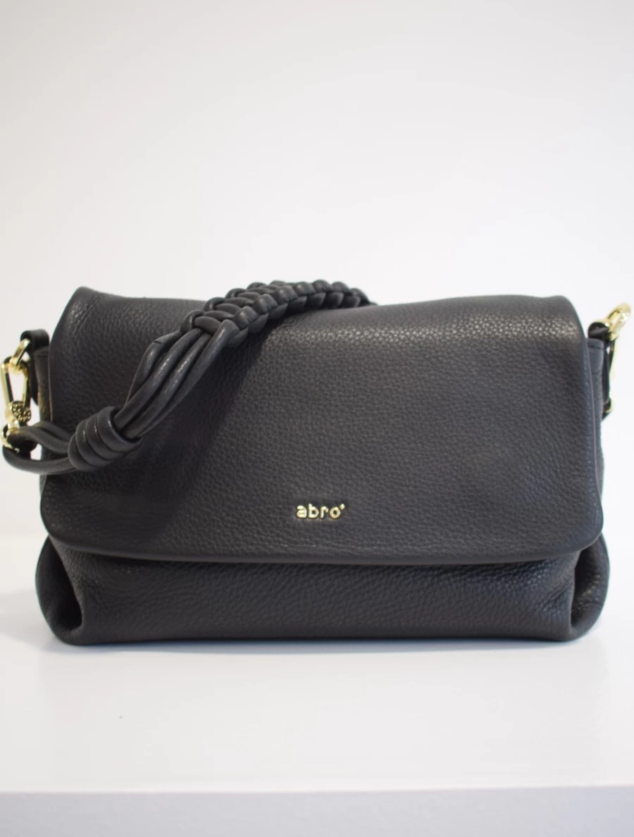 Abro Women's Cross Body Mini Poppy Bag - Stylish Black Handbag for Everyday Use