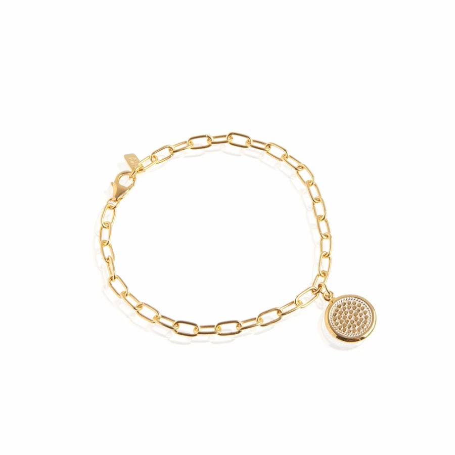 Anna Beck Women's Gold Smooth Rim Charm Bracelet - Elegant & Stylish Jewelry