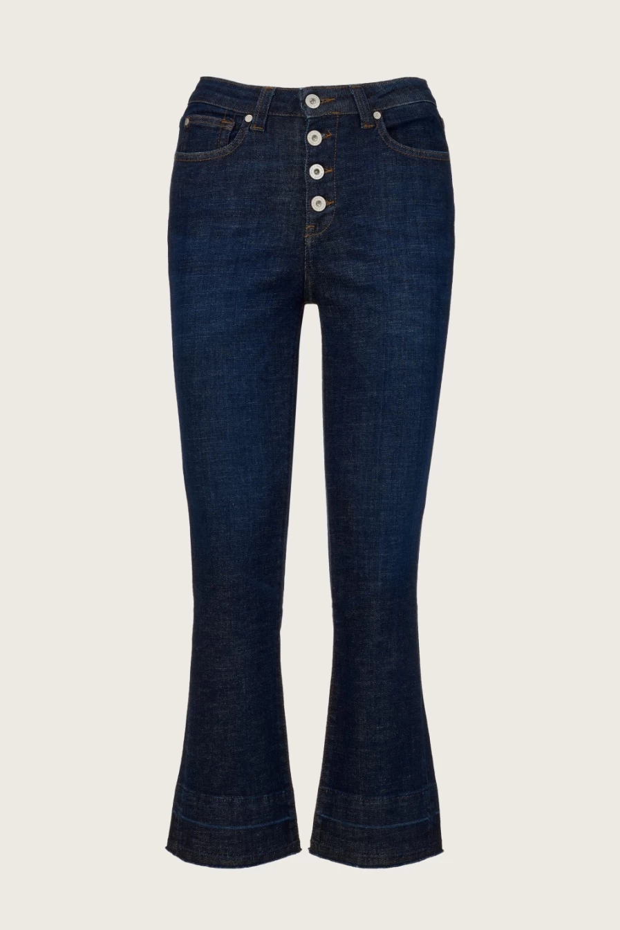 Denim Studio Women's Camille Jean Dark Vintage High-Waisted Slim Fit Denim Pants
