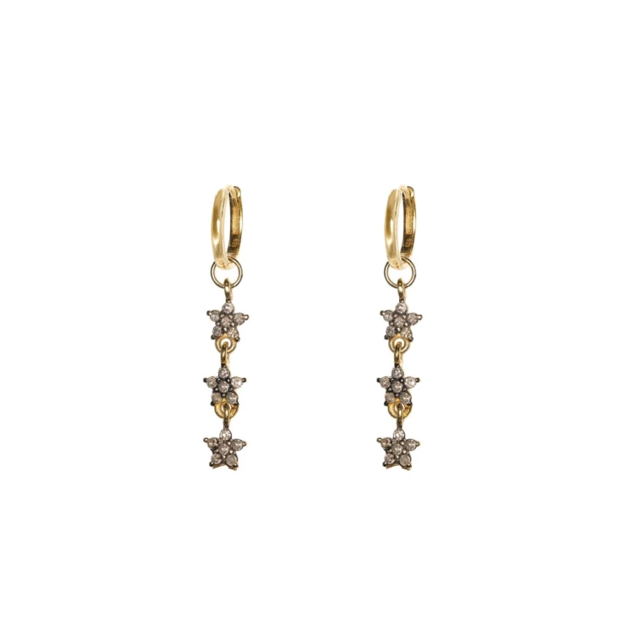 Kirstie Le Marque Diamond Daisy Drop Earrings for Women - Elegant Floral Stud Dangle Jewelry