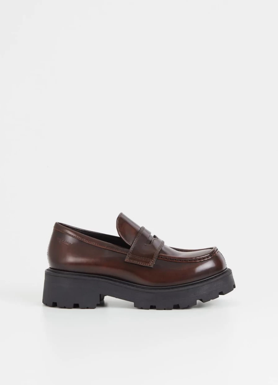 Vagabond Women's Cosmo 2.0 Penny Loafer in Brandy - Classic Slip-On Style
