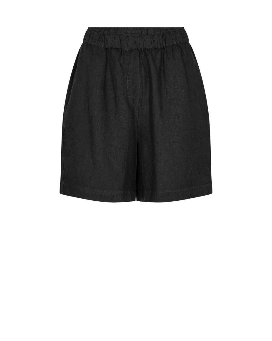 Mos Mosh Women's Linen Shorts in Black - Comfortable & Stylish Summer Shorts