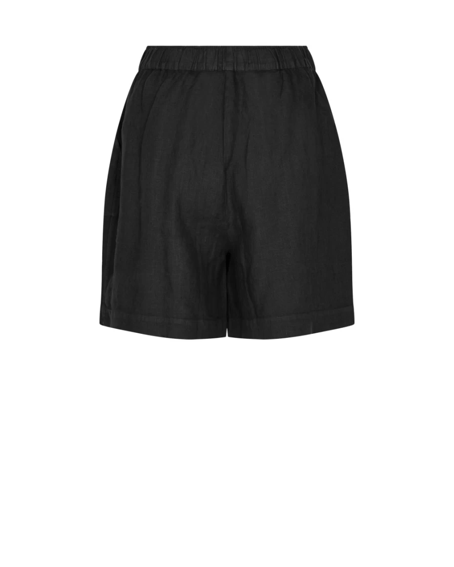 Mos Mosh Women's Linen Shorts in Black - Comfortable & Stylish Summer Shorts