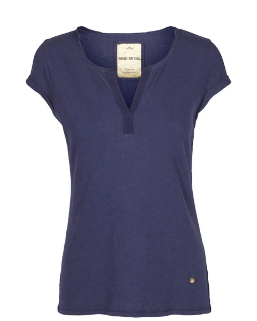 Mos Mosh Women's Mmtroy Short Sleeve T-Shirt in Navy
