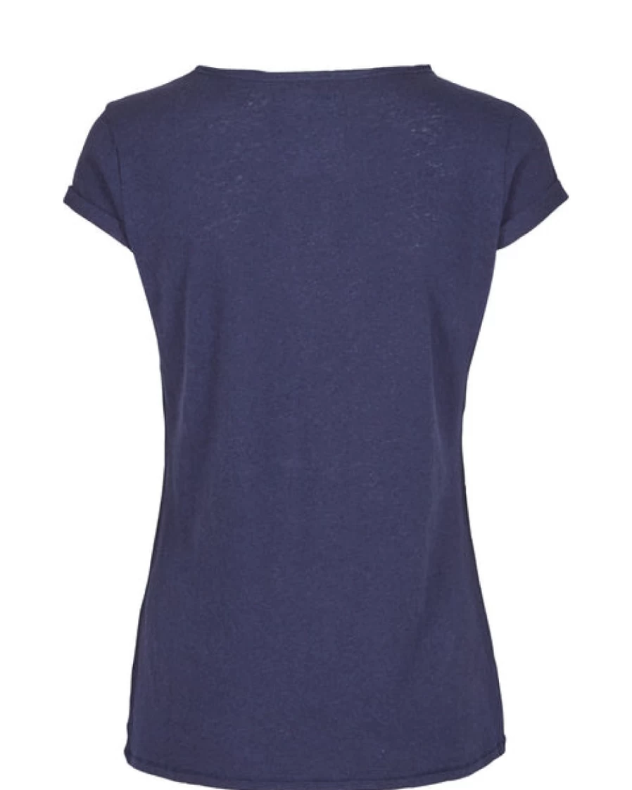 Mos Mosh Women's Mmtroy Short Sleeve T-Shirt in Navy