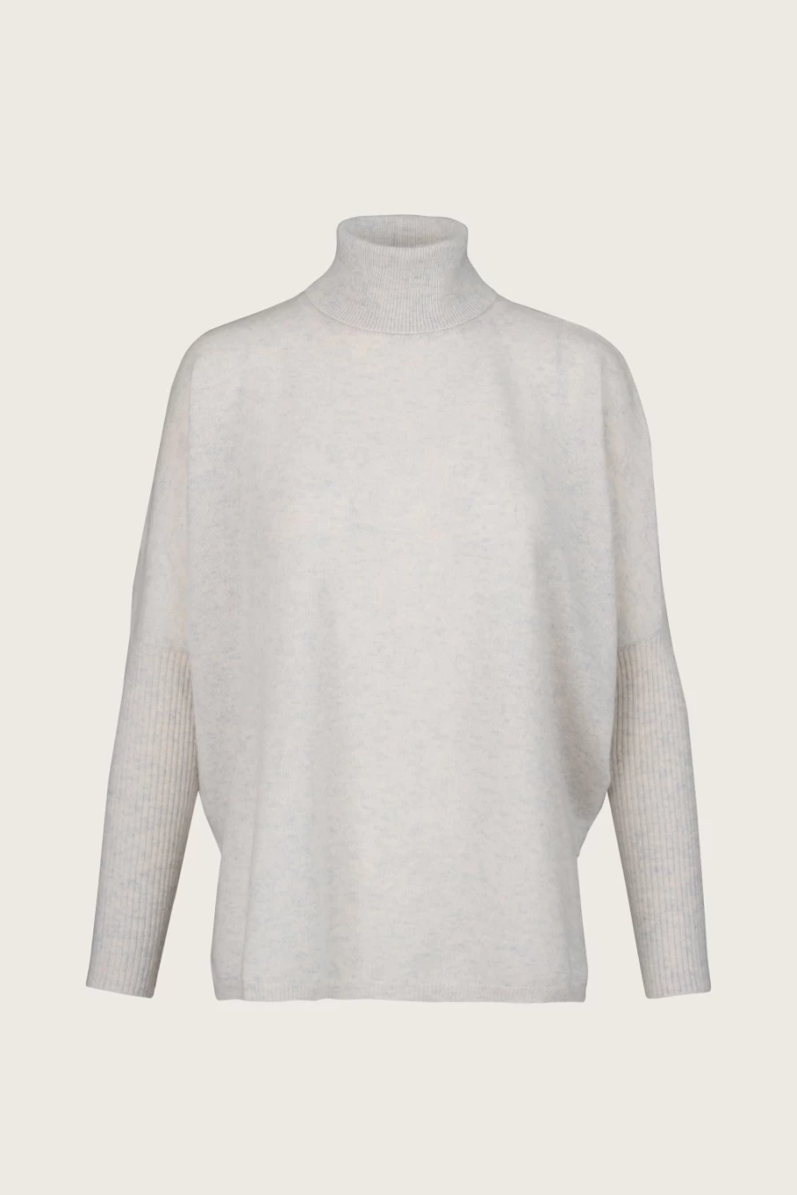 Not Shy Women's Margareth Roll Neck Moon Sweater - Elegant Knit Top for Winter Fashion