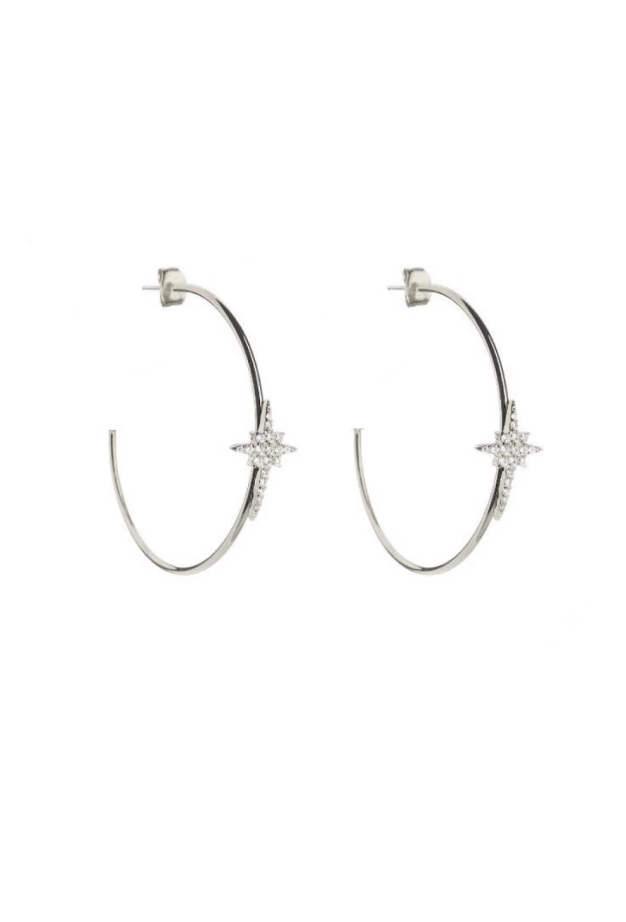 ICANDI ROCKS Valhalia Hoops Sterling Silver Earrings for Women