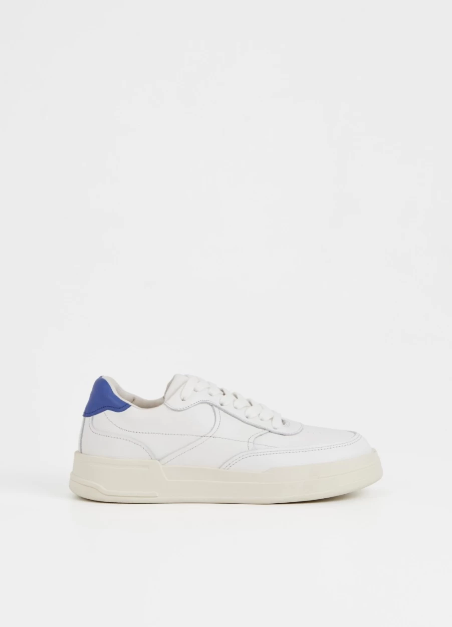 Vagabond Women's Selena White and Cobalt Leather Sneakers