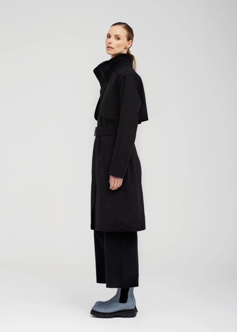 BRGN Women's Skyet Black Coat - Stylish Outerwear for Winter