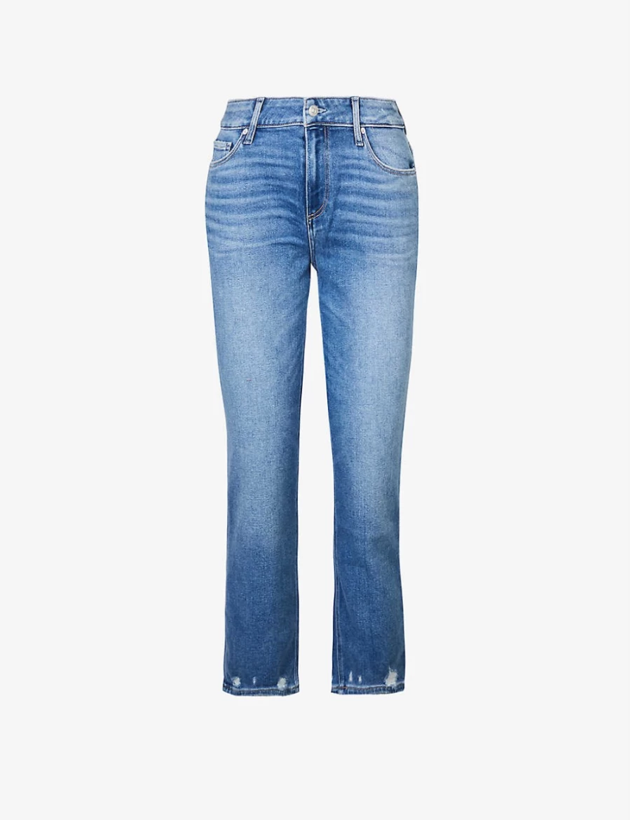 Paige Women's Brigitte 26" Bootcut Jeans with Musical Note Embroidery and Beat Hem Detail