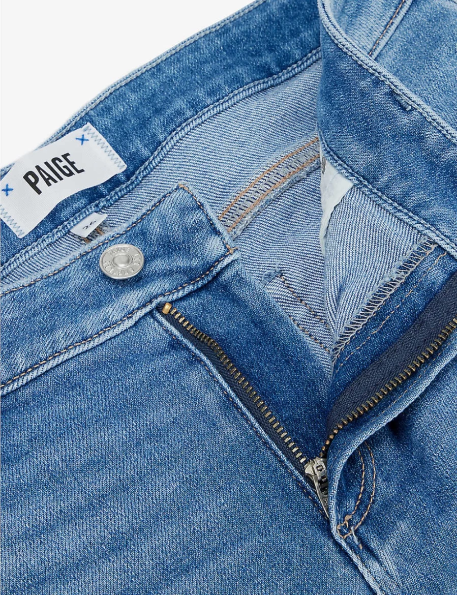 Paige Women's Brigitte 26" Bootcut Jeans with Musical Note Embroidery and Beat Hem Detail