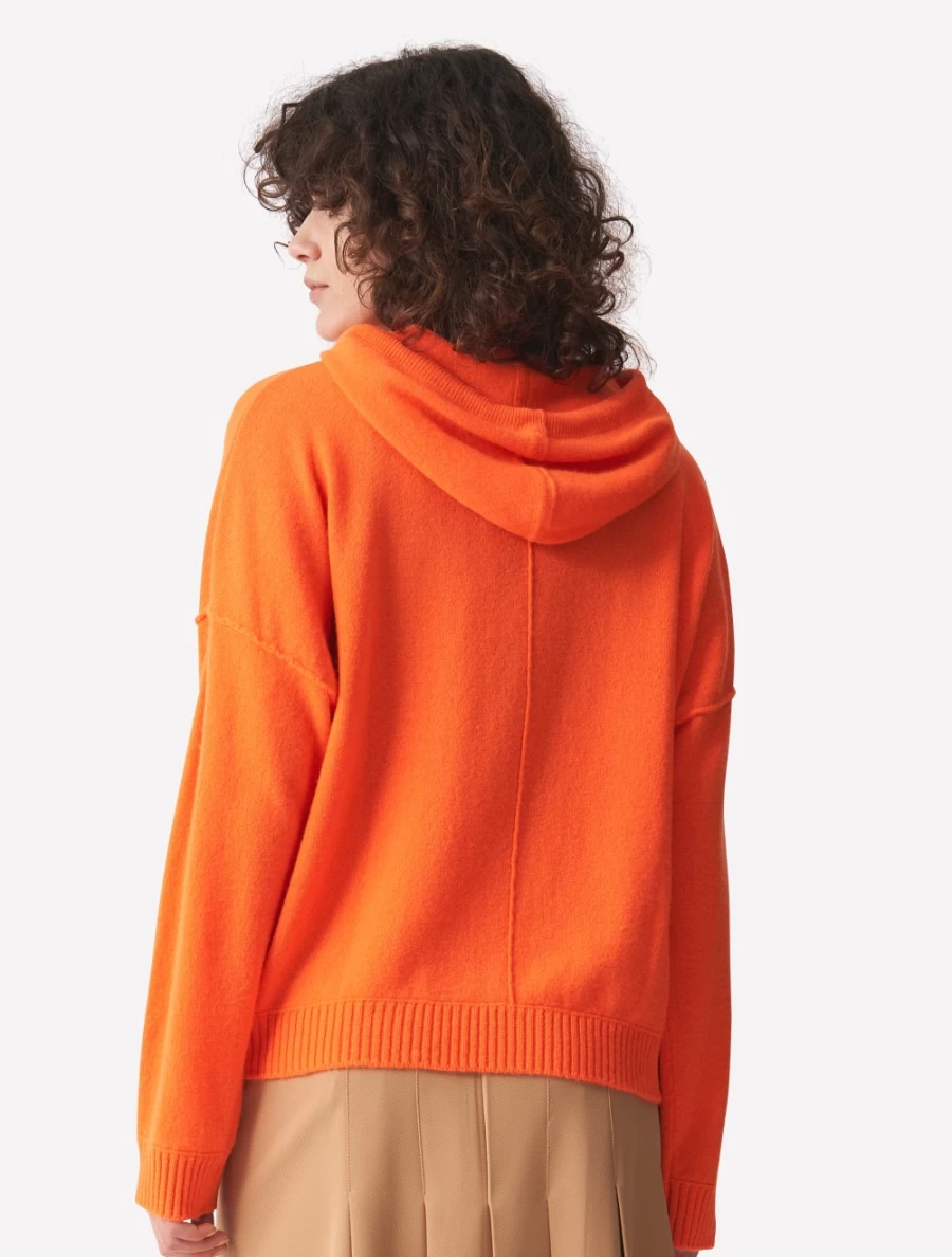 Brodie Women's Hattie Hoodie in Neon Orange - Stylish Pullover Sweatshirt