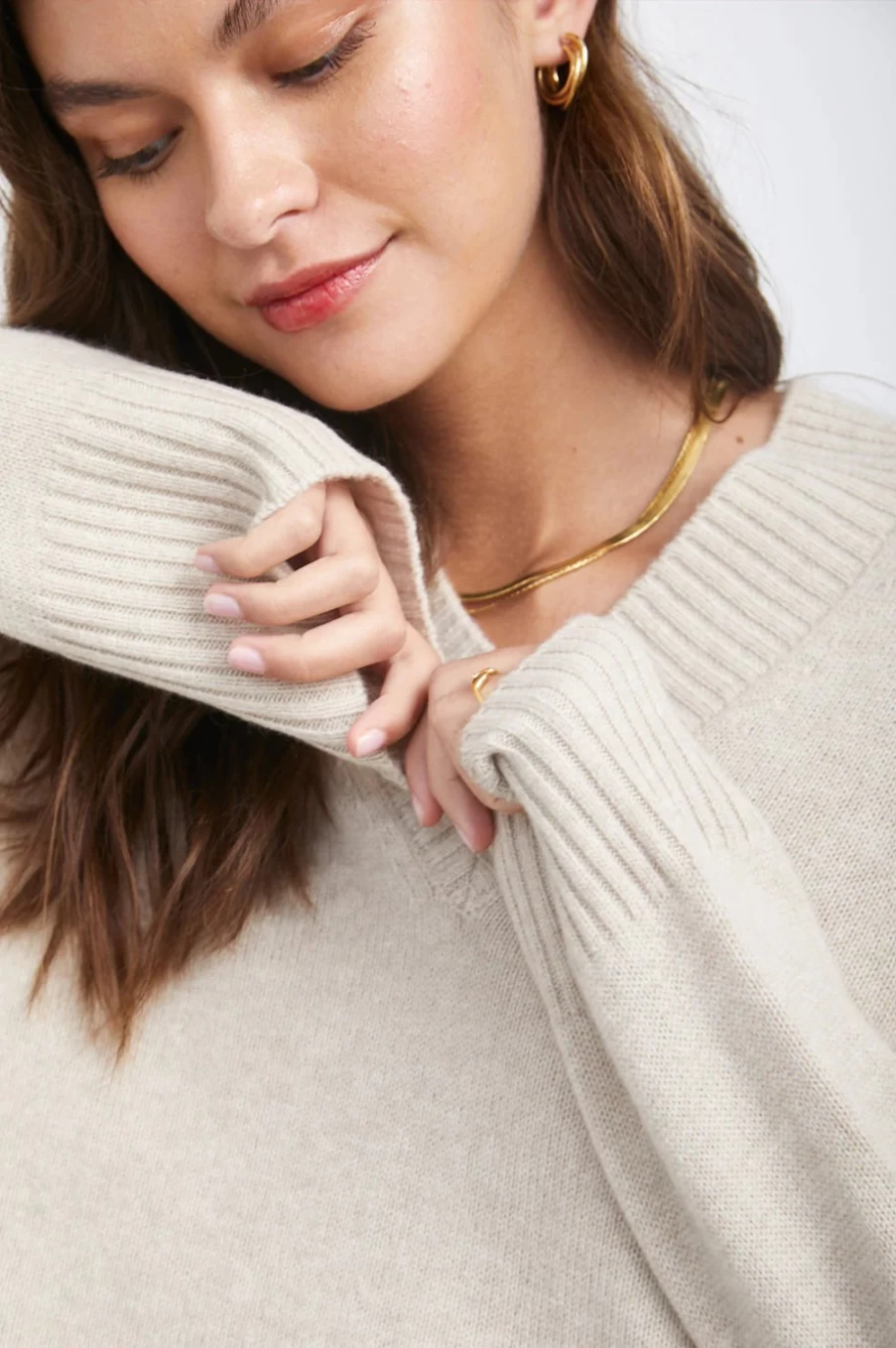 Rails Women's Michelle Sweater in Oatmeal - Soft Casual Knit Pullover