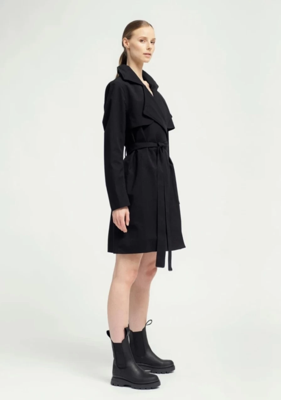 BRGN Women's Yr Coat in New Black - Stylish Winter Outerwear