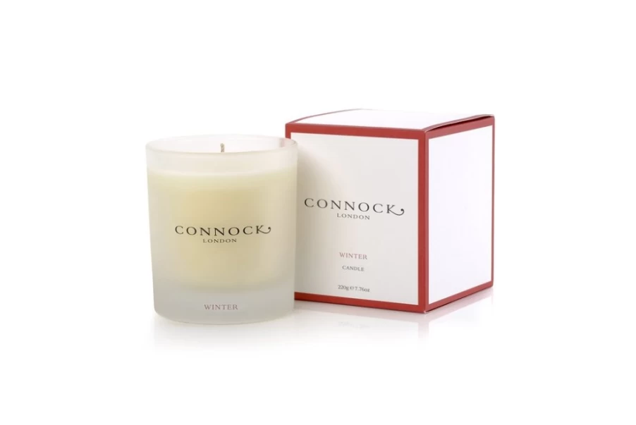 Connock London Winter Scented Candle for Women - Aromatic Holiday Home Fragrance