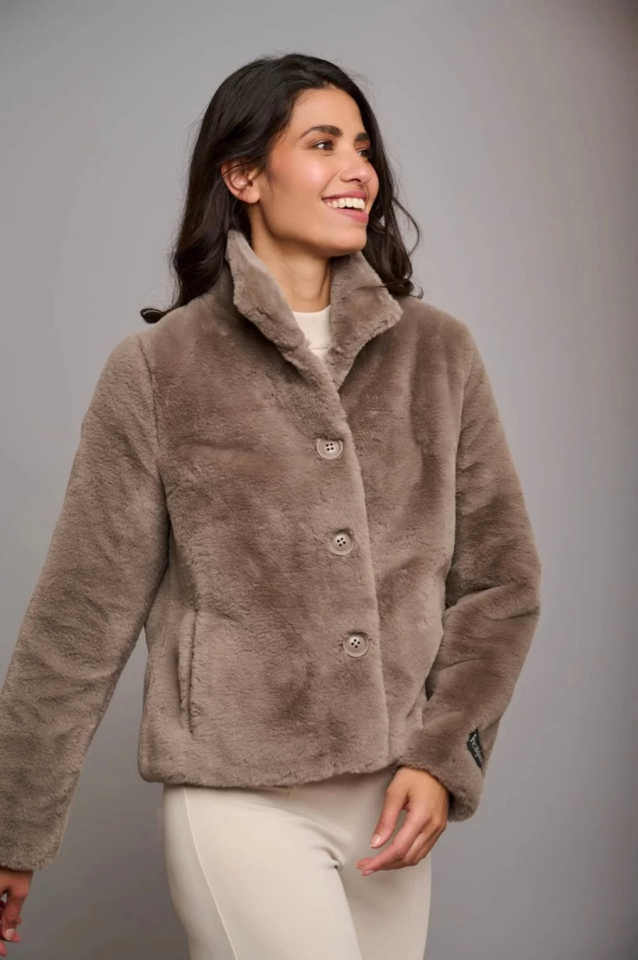 Rino & Pelle Women's Vie Jacket in Taupe - Premium Outerwear Coat
