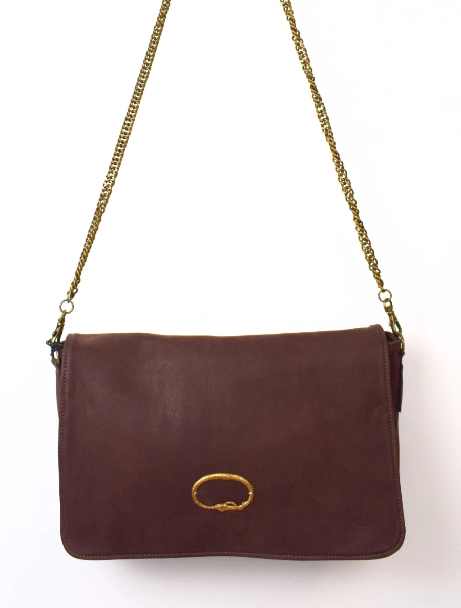 Sous Les Paves Women's Gin Fizz Chocolate Cobra Luxury Handbag