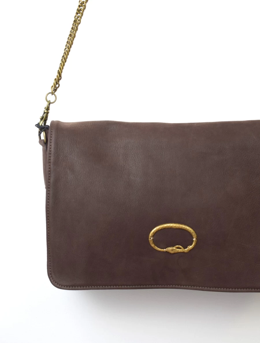 Sous Les Paves Women's Gin Fizz Chocolate Cobra Luxury Handbag