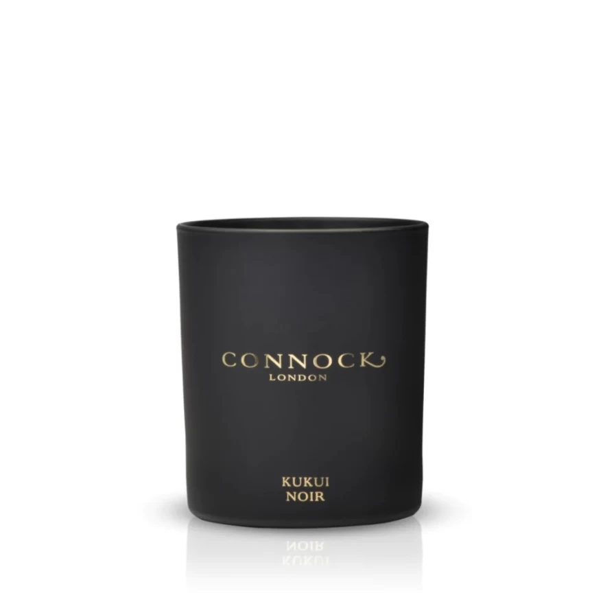 Connock London Kukui Noir Scented Candle for Women – Luxury Home Fragrance