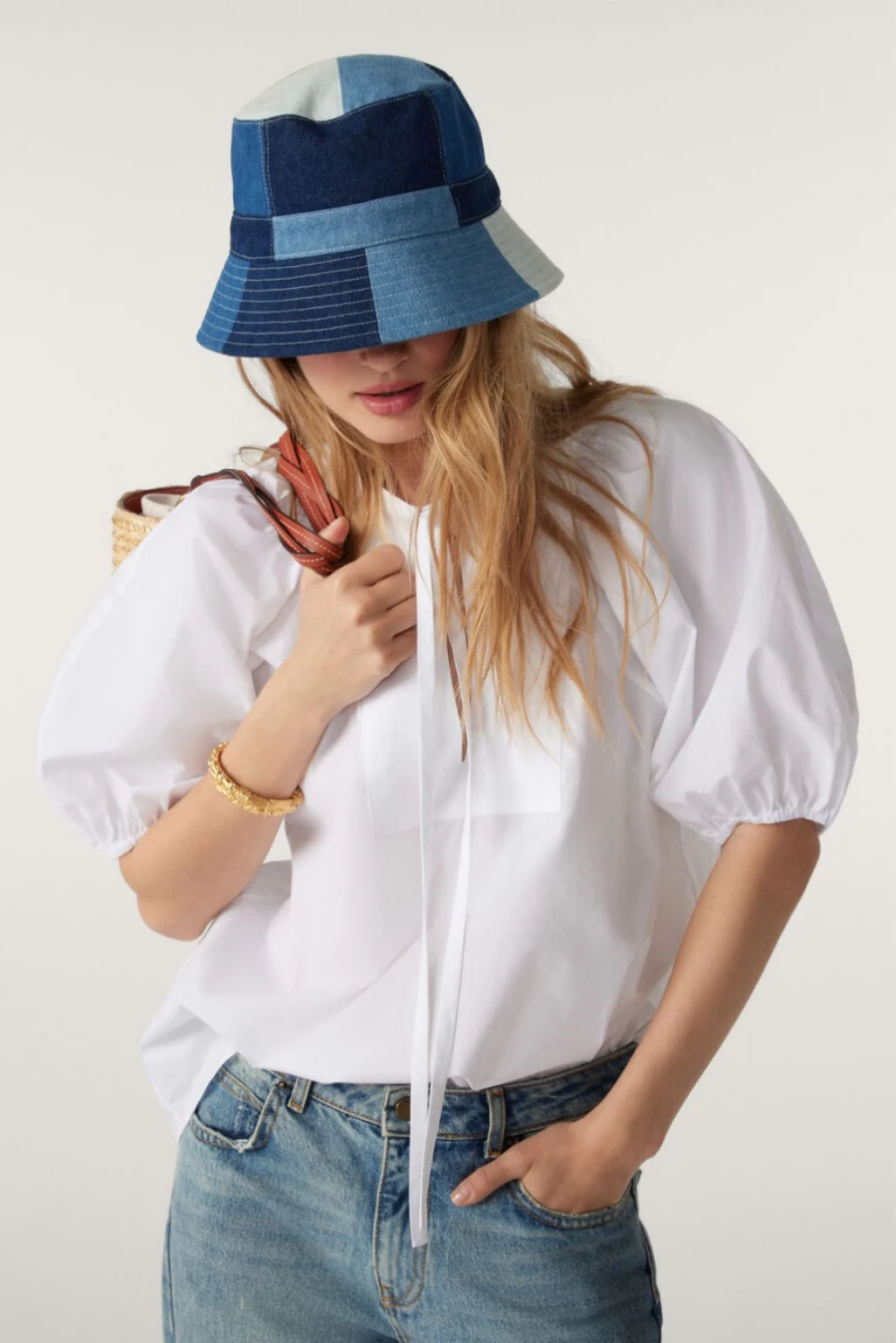 ba&sh Women's Jamie Loose-Fit Blouse - Stylish Flowy Top for Casual Wear