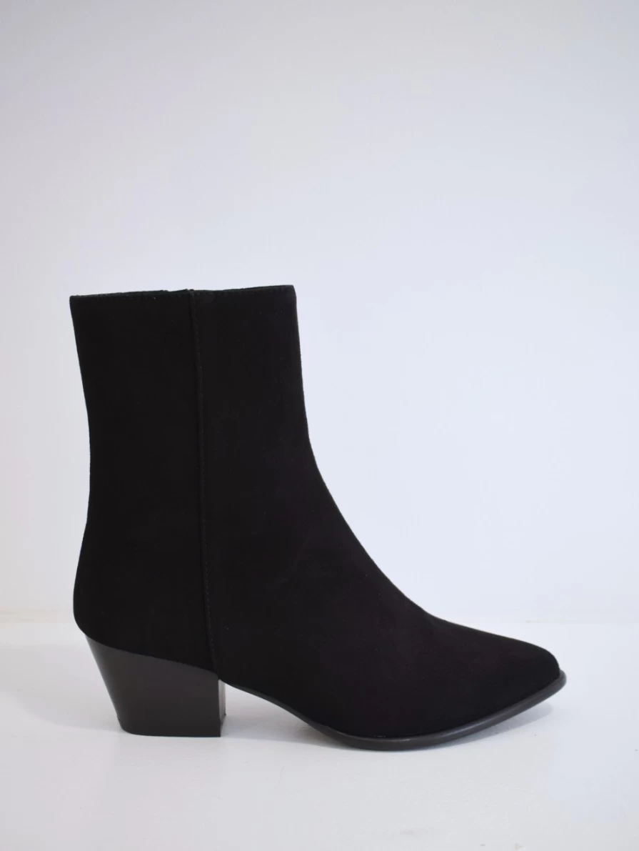 Donna Lei Women's Teeta Boot Black Ankle Boots for Women Fashion Leather Booties