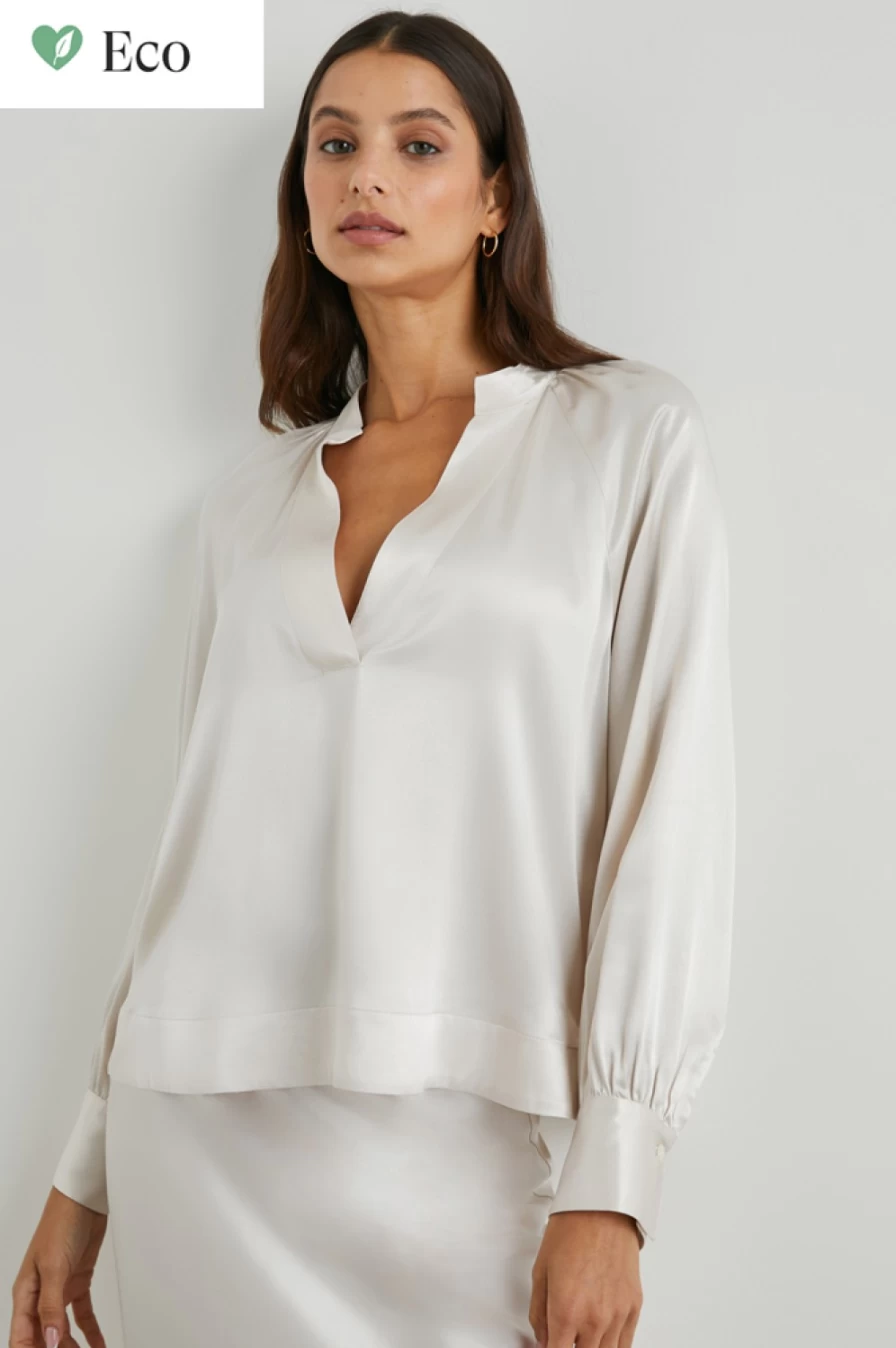 Rails Women's Wynna Top in Ivory - Elegant Ivory Blouse for Women
