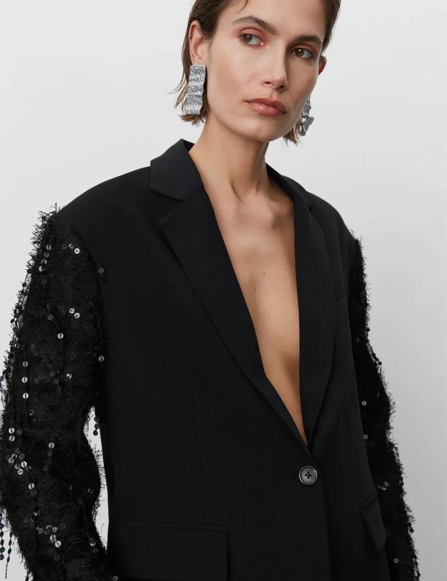 Day Birger et Mikkelsen Women's Allen Classic Black Gabardine Blazer