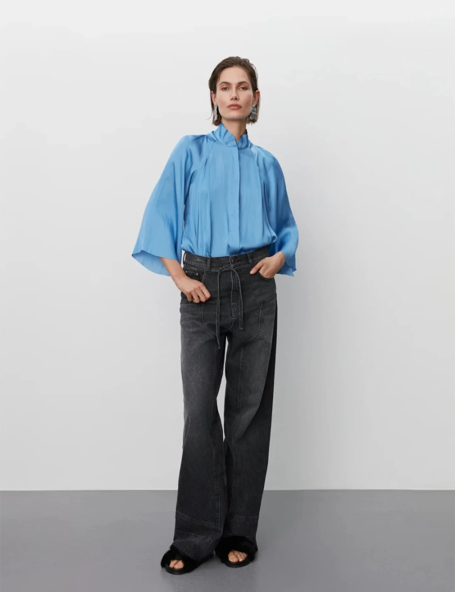Day Birger et Mikkelsen Women's Jules Top in Silver Lake Blue