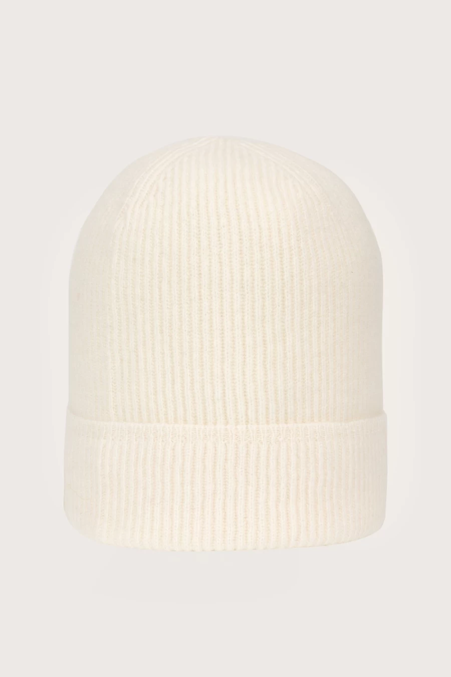 Sass & Edge Women's Renwick Fisherman Cashmere Beanie in White Ice – Soft Winter Hat