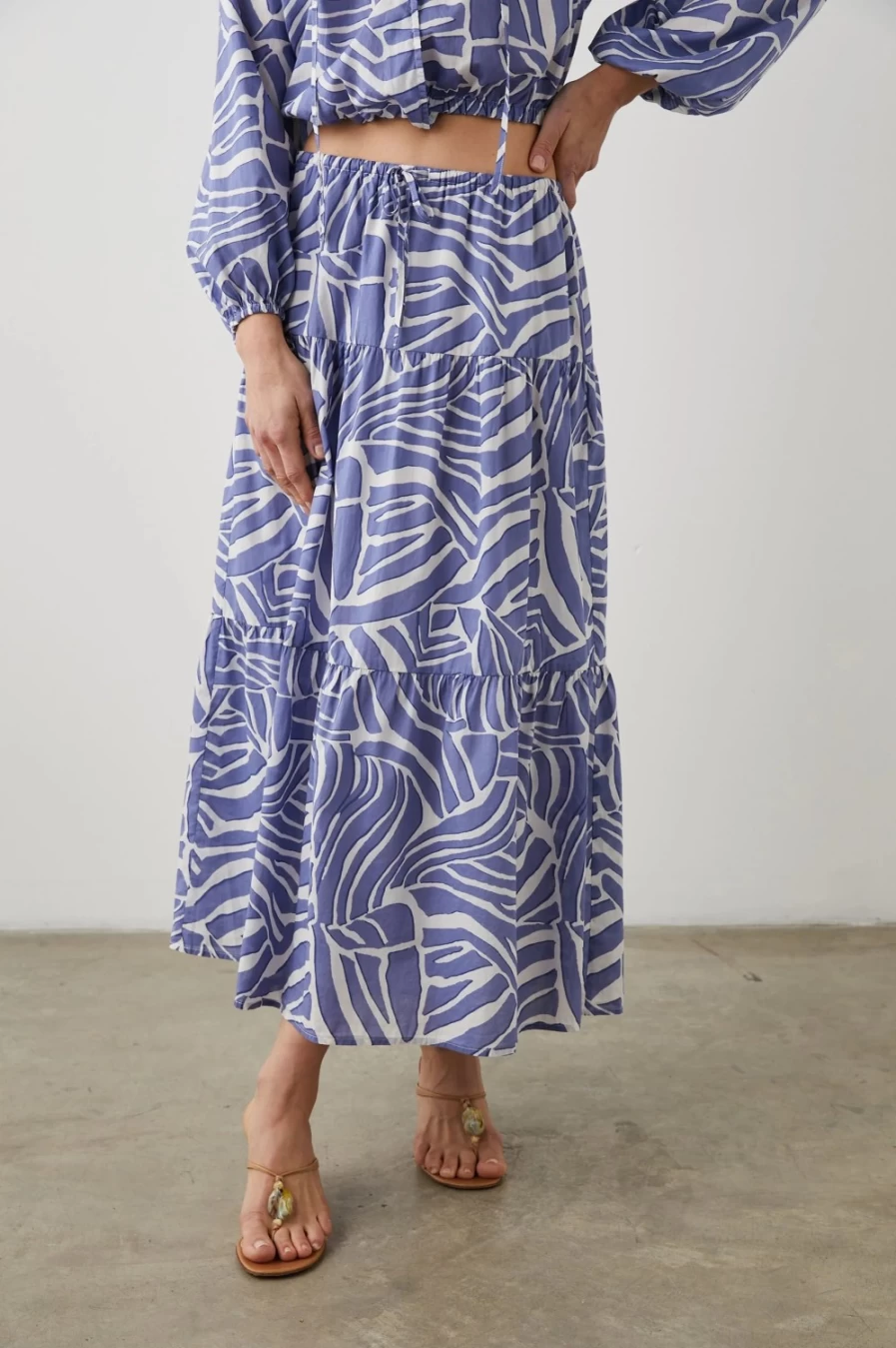Rails Women's Mary Skirt - Island Waves Floral Print Midi Dress