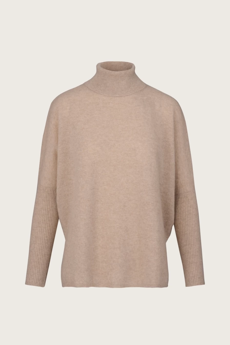 Not Shy Women's Margareth Roll Neck Terre Fumee Sweater