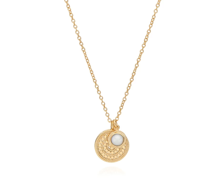 Anna Beck Women's Pearl Charm Pendant Necklace - Elegant Charity Jewelry Gift