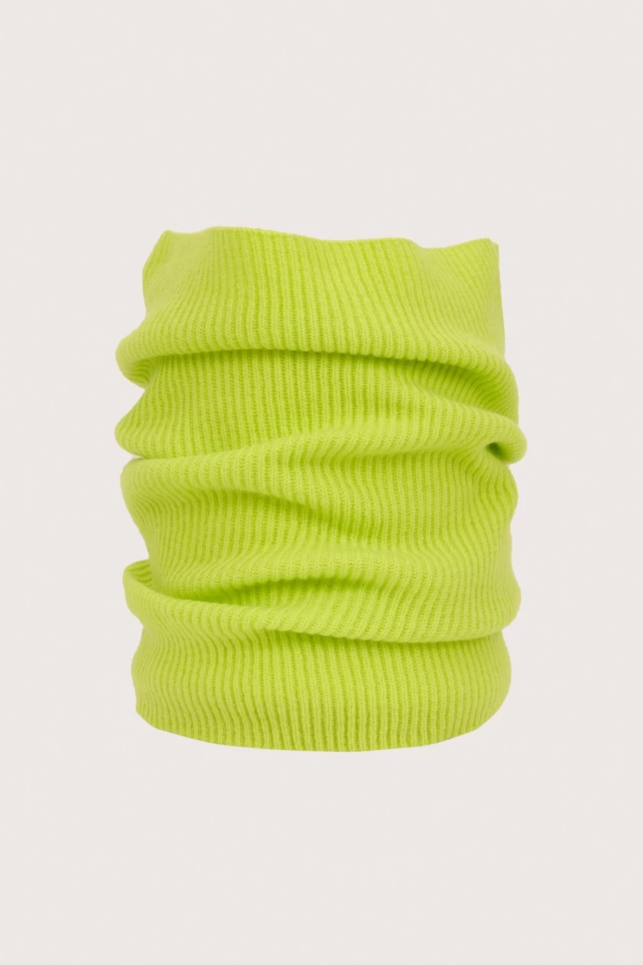 Sass & Edge Women's Glencoe Cashmere Snood Scarf in Lime - Soft Luxury Wrap