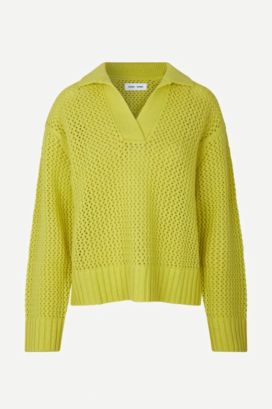 Samsoe Samsoe Women's Polo Shirt in Acid Green - Stylish Kels Design for Modern Fashion