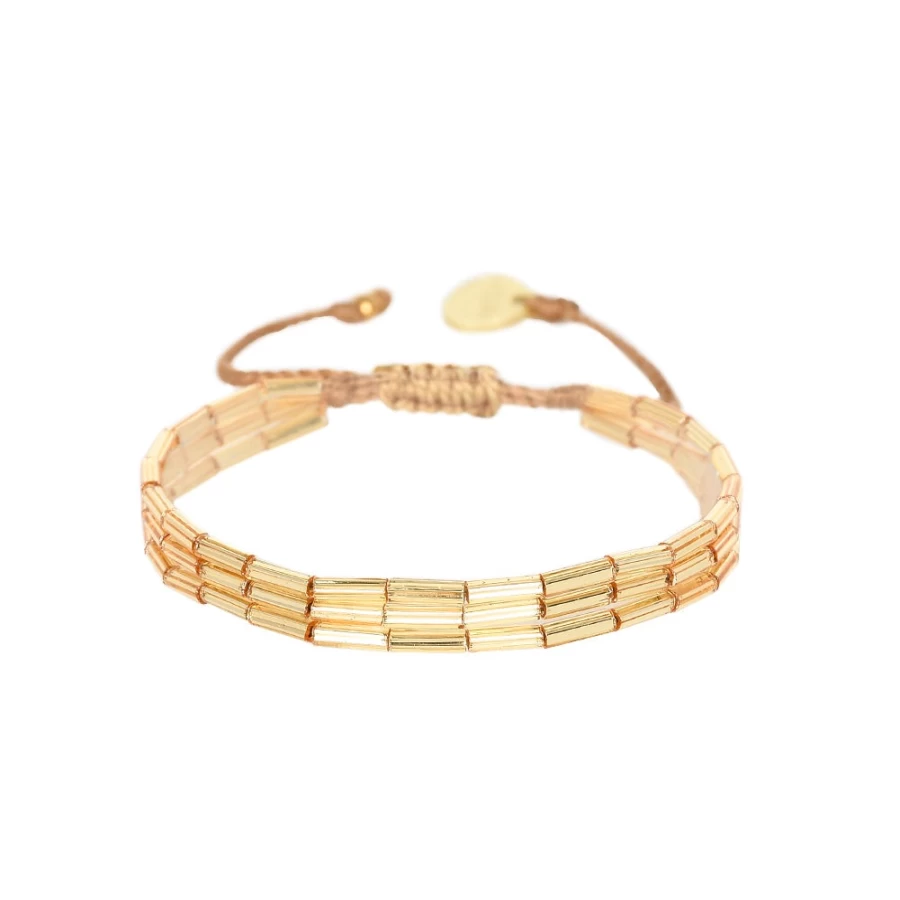 Mishky Women's Tubi Gold Bracelet - Elegant Fashion Jewelry for Women