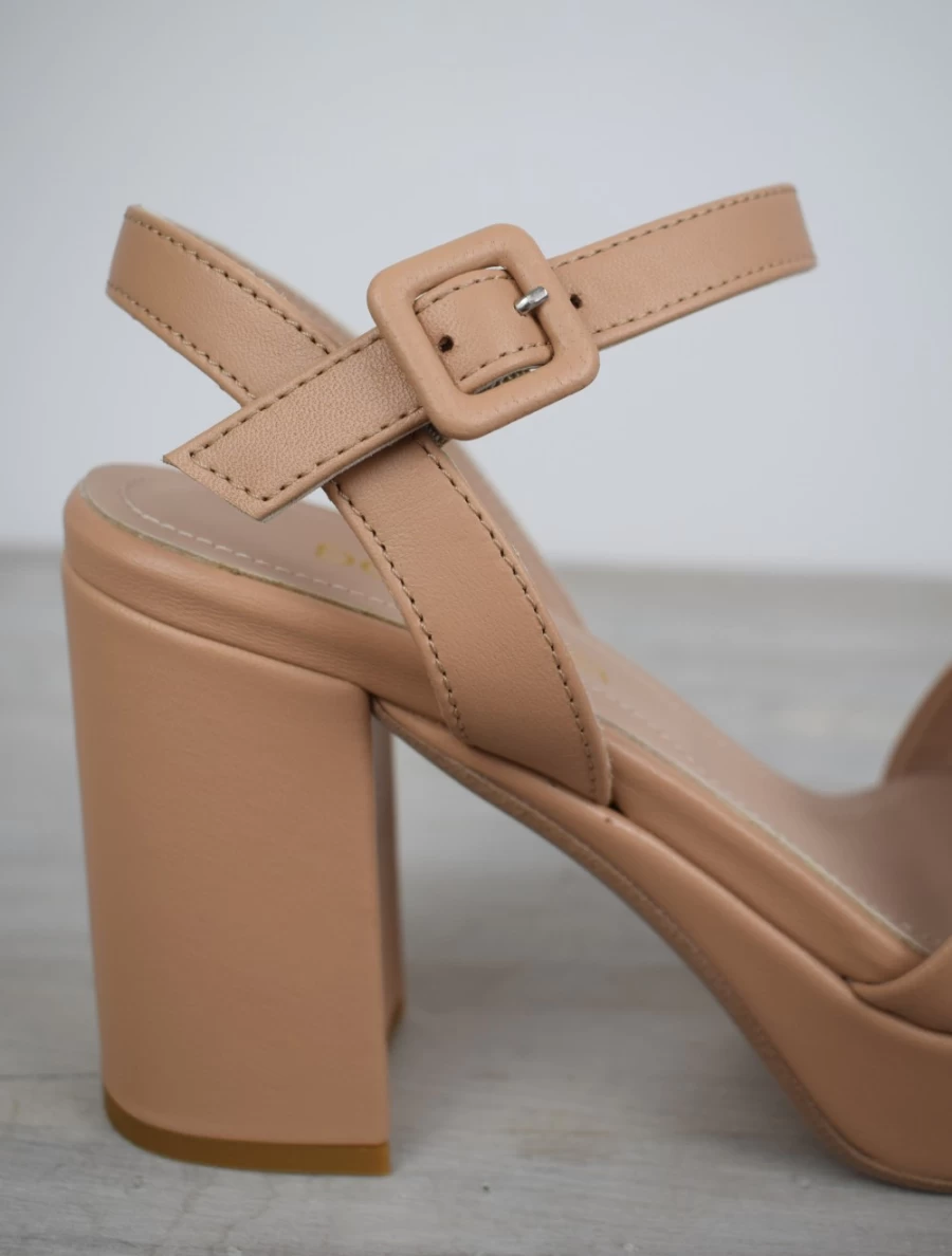 Donna Lei Women's Nude Dubai Sandals – Elegant Comfort Footwear